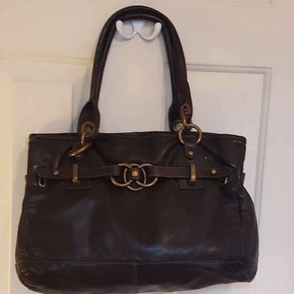 *Sold!* Wilson Leather black leather handbag - Picture 3 of 6